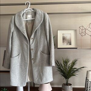Aritzia cocoon coat cashmere wool